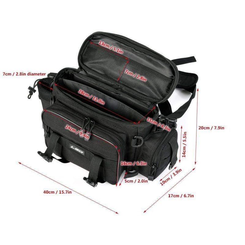 Sacoche De Pêche Double Sunline SFP-0157 – Noire – Neuve