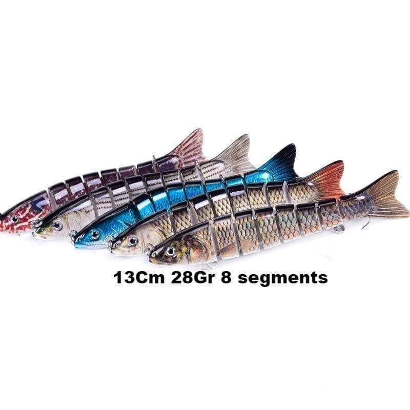 Leurre dur Swimbait 13Cm 28Gr 8 segments