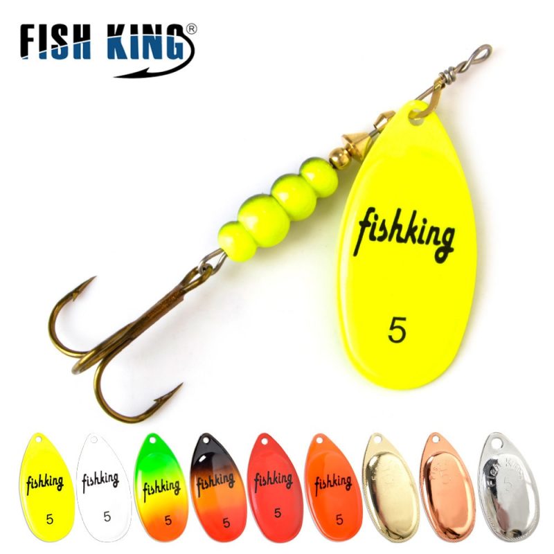 Cuillère cuillère leurre poisson jaune perche, autres, orange, autres